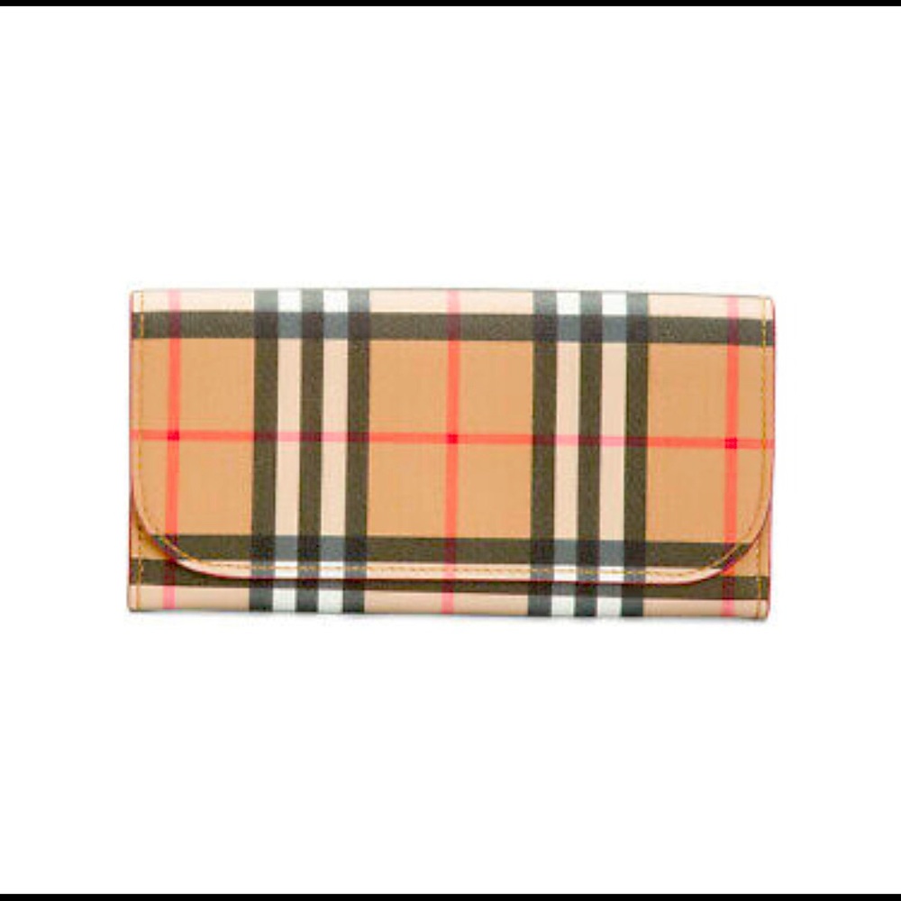 Burberry Continental Vintage Check Wallet